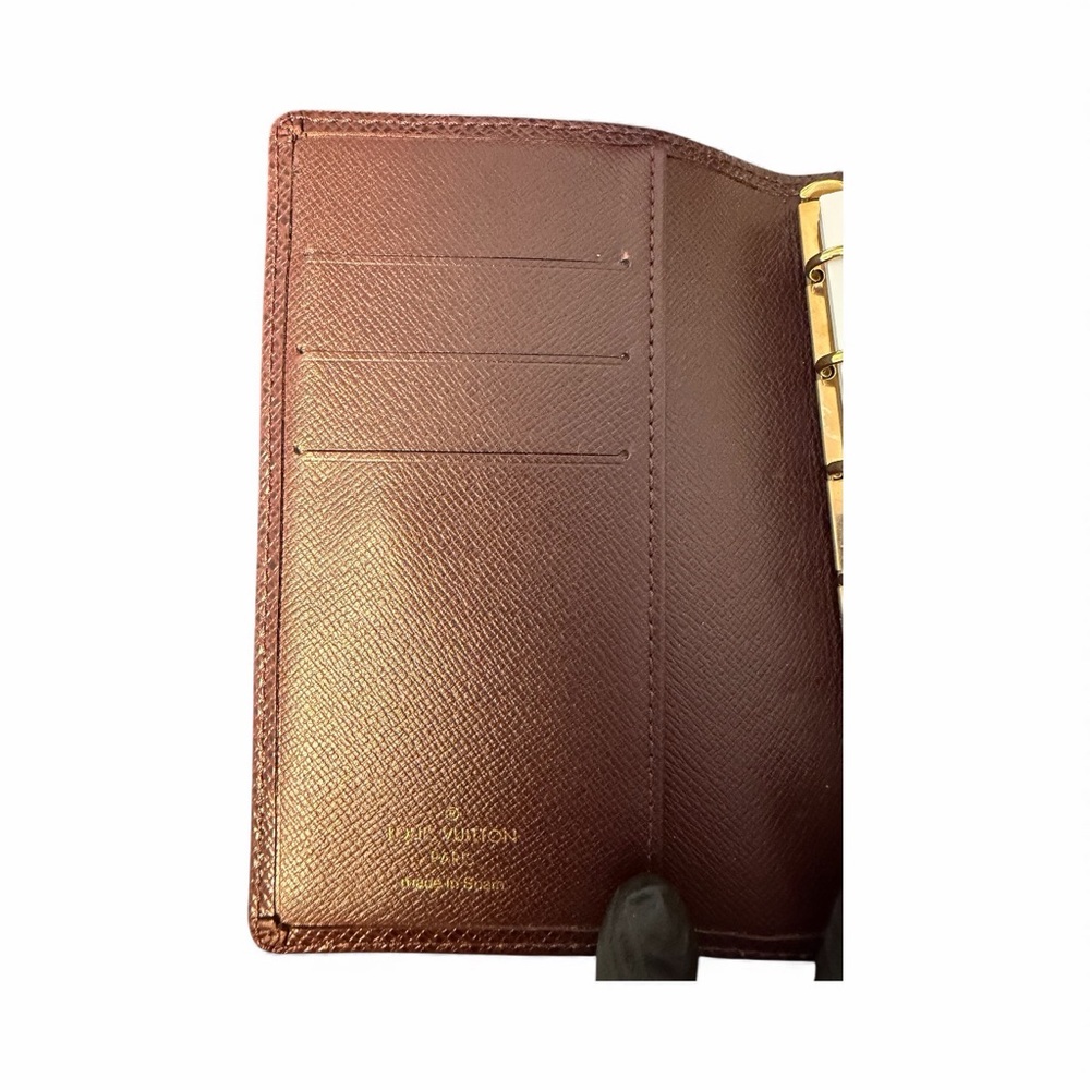 Louis Vuitton Taiga Leather Small Ring Agenda Cover Organizer (A741) - Picture 7 of 12